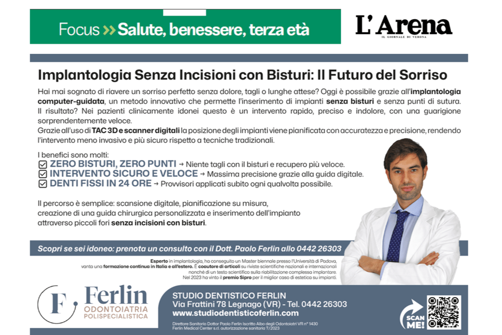 Articolo Arena sito - Studio dentistico Ferlin - dentista a Legnago